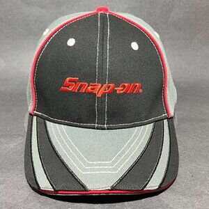 Snap On Tools Strap Back Cap Hat Wild Impact Black Advertising Dad Logo Mens
